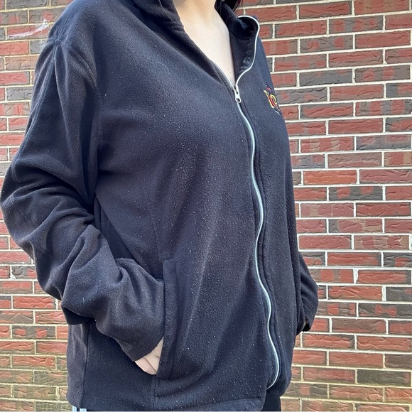 Tequila Tipsy And Tacos Fleece Jacket Size Medium Made In Ghana Pilling - Picture 2 of 9